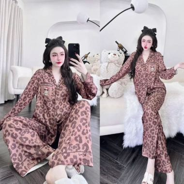 Đồ ngủ nữ truyền thống pijama tay dài MIKY lụa Latin cao cấp, siêu mềm, thoáng khí, xinh xắn, phù hợp