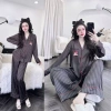 Đồ ngủ nữ truyền thống pijama tay dài MIKY lụa Latin cao cấp, siêu mềm, thoáng khí, xinh xắn, phù hợp 2