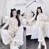 Đồ ngủ nữ truyền thống pijama tay dài MIKY lụa Latin cao cấp, siêu mềm, thoáng khí, xinh xắn, phù hợp 4