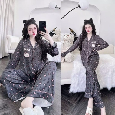 Đồ ngủ nữ truyền thống pijama tay dài MIKY lụa Latin cao cấp, siêu mềm, thoáng khí, xinh xắn, phù hợp