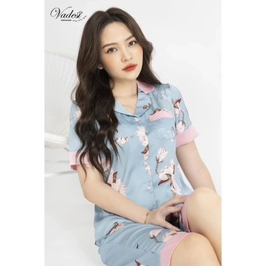 Đồ Ngủ Nữ VADESI Pijama Lửng Lụa Cao Cấp Mềm Mịn Thấm Hút Thoáng Mát Giá 279k 2