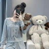 Đồ ngủ pijama cotton cổ tim áo túi ngực ren, croptop tiểu thư HCOM3.687 Xaiomimi – Giá 229k 8