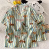 Đồ ngủ pyjama cộc tay nhiều họa tiết nữ, giảm còn 124.500₫, thoải mái tại nhà
