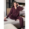 Đồ ngủ pyjama Mickey nam nữ mùa xuân thu – Hai chiếc rộng rãi kẻ sọc dài tay, giảm giá 159.000₫ 5
