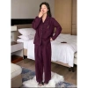 Đồ ngủ pyjama Mickey nam nữ mùa xuân thu – Hai chiếc rộng rãi kẻ sọc dài tay, giảm giá 159.000₫ 7