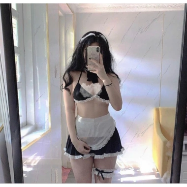 Đồ ngủ sexy cosplay hầu gái CP2 - Váy ngủ gợi cảm, giúp việc tinh tế, giá chỉ 135.000₫