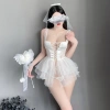Đồ Ngủ Sexy Váy Cosplay Cô Dâu Tân Hôn Nóng Bỏng, Quyến Rũ - HLL64 Giá 191.000 VND 4