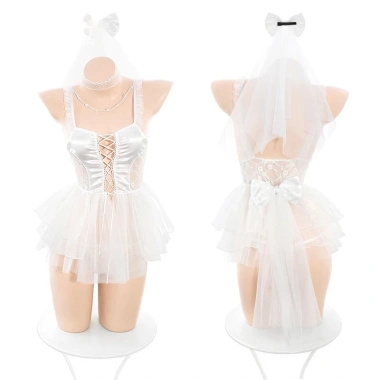 Đồ Ngủ Sexy Váy Cosplay Cô Dâu Tân Hôn Nóng Bỏng, Quyến Rũ - HLL64 Giá 191.000 VND 7 Đồ Ngủ Sexy Váy Cosplay Cô Dâu Tân Hôn Nóng Bỏng, Quyến Rũ - HLL64 Giá 191.000 VND 7