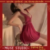Đồ ngủ sexy, váy ngủ gợi cảm – Đầm ren mềm xuyên thấu xẻ sau, quyến rũ 95.000 VND 4