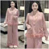 Đồ ngủ tiểu thư babydoll tay dài, quần dài lụa sang trọng latin - chỉ 255.000₫ 2