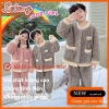 Đồ ngủ trẻ em dày, giản dị, thời trang, thoải mái - Bộ đồ Tết bé gái siêu mềm, giảm giá, chỉ 190.026 VND 2