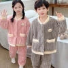 Đồ ngủ trẻ em dày, giản dị, thời trang, thoải mái - Bộ đồ Tết bé gái siêu mềm, giảm giá, chỉ 190.026 VND 7