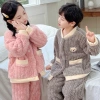 Đồ ngủ trẻ em dày, giản dị, thời trang, thoải mái - Bộ đồ Tết bé gái siêu mềm, giảm giá, chỉ 190.026 VND 8