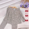Đồ Pijama Nữ Kẻ Caro Chất Mềm Mịn, Thoải Mái - Quần Dài Túi Xếp Ly Suna Clothing 10