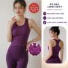 Đồ Tập Gym Croptop Nữ Đan Dây Tay Thun Co Giãn 4 Chiều Dáng Ôm Thấm Hút Mồ Hôi - 290k