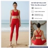 Đồ Tập Yoga Nữ S22 - Quần áo gym dây đan chéo xương cá, chống lật, thun lạnh thoáng mát, co giãn - Giá chỉ 535.000₫