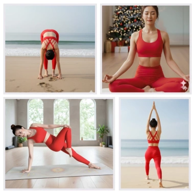 Đồ Tập Yoga Nữ S22 - Quần áo gym dây đan chéo xương cá, chống lật, thun lạnh thoáng mát, co giãn - Giá chỉ 535.000₫
