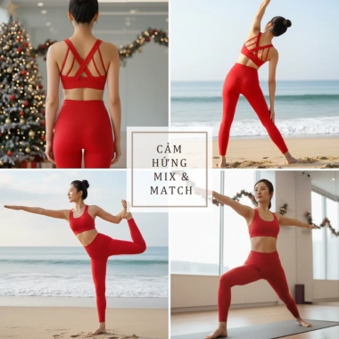 Đồ Tập Yoga Nữ S22 - Quần áo gym dây đan chéo xương cá, chống lật, thun lạnh thoáng mát, co giãn - Giá chỉ 535.000₫ 7 Đồ Tập Yoga Nữ S22 - Quần áo gym dây đan chéo xương cá, chống lật, thun lạnh thoáng mát, co giãn - Giá chỉ 535.000₫ 7