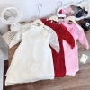 Đồ Tết 2.026 bé gái áo dài cách tân, áo cổ yếm ngọc và choàng 8-28kg Đậu Kids 8
