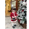 Đồ Tết bé gái Set len thừng mềm mại đính nơ - Chân váy len đỏ Noel 10-30kg - 169.000đ Tiệm Nhà Sam