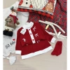 Đồ Tết bé gái Set len thừng mềm mại đính nơ - Chân váy len đỏ Noel 10-30kg - 169.000đ Tiệm Nhà Sam 3