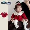 Đồ Tết Dakimi bé 0-12M – Body dài tay sơ sinh zip lông ấm áp, chỉ 148.800 VND