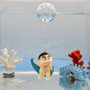 Đồ trang trí bể cá cậu bé hoạt hình – Nhựa không độc, bể betta & nước ngọt 2