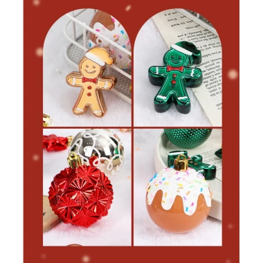 Đồ trang trí Giáng sinh Boutique Sơn bóng – Bộ mặt dây chuyền cây thông Noel giá ưu đãi 375,100₫
