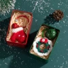 Đồ trang trí Giáng sinh len dệt: Cây Santa, vòng hoa Claus, quà bé - 165.176₫ 2