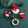 Đồ trang trí Giáng sinh len dệt: Cây Santa, vòng hoa Claus, quà bé - 165.176₫ 8