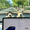 Đồ trang trí nội thất ô tô chó con búp bê màn hình và bảng điều khiển trung tâm phụ kiện YTH 43.035 VND