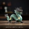 Đồ trang trí rồng gốm thủ công màu xanh đỏ – May mắn cho phòng khách, văn phòng, máy tính để bàn – Giá ưu đãi 471.947₫ 7