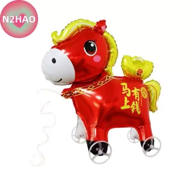 Đồ Trang Trí Sinh Nhật Ngựa 3D Đứng Nhôm – Phim Bóng, Bánh Xe, Động Vật N2HAO 2.026 2 Đồ Trang Trí Sinh Nhật Ngựa 3D Đứng Nhôm – Phim Bóng, Bánh Xe, Động Vật N2HAO 2.026 2