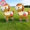 Đồ Trang Trí Sinh Nhật Ngựa 3D Đứng Nhôm – Phim Bóng, Bánh Xe, Động Vật N2HAO 2.026 7