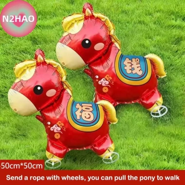 Đồ Trang Trí Sinh Nhật Ngựa 3D Đứng Nhôm – Phim Bóng, Bánh Xe, Động Vật N2HAO 2.026 10 Đồ Trang Trí Sinh Nhật Ngựa 3D Đứng Nhôm – Phim Bóng, Bánh Xe, Động Vật N2HAO 2.026 10