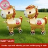 Đồ Trang Trí Sinh Nhật Ngựa 3D Đứng Nhôm – Phim Bóng, Bánh Xe, Động Vật N2HAO 2.026 11