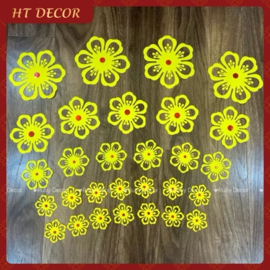 Đồ Trang Trí Tết Xốp Hoa Đào, Hoa Mai, Chim Én - Treo Nhà, Chúc Mừng Năm Mới, Giá 37.5k