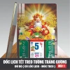Đốc Lịch Mã Đáo Thành Công 2.026 Bính Ngọ - Tranh Thần Tài Treo Tết Trang Trí, Tráng Gương, Giá chỉ 225.000đ 3