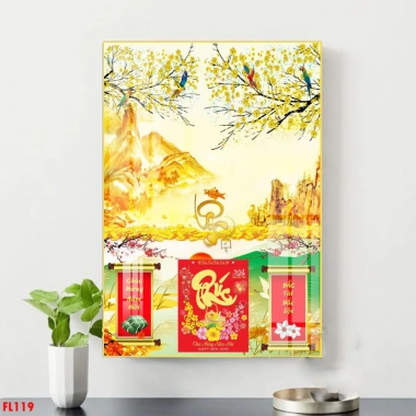 Đốc Lịch Treo Tường Năm Mới 2.026 - Tranh Tráng Gương Phủ Bóng Laminute Trang Trí Tết 4