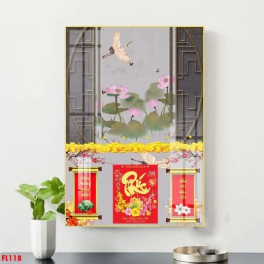 Đốc Lịch Treo Tường Năm Mới 2.026 - Tranh Tráng Gương Phủ Bóng Laminute Trang Trí Tết 10