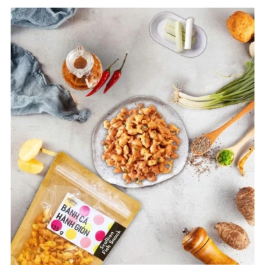 ĐỘC QUYỀN Bánh Cá Hành Giòn 135g – Snack Ăn Vặt Ngon, Hương Vị Truyền Thống, 30.000 VNĐ 3