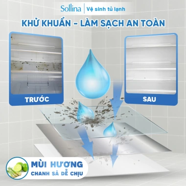 Độc quyền Livestream: Combo tẩy cặn canxi, tẩy dầu mỡ + tặng nước lau kính, tủ lạnh 300ml - 89.000đ