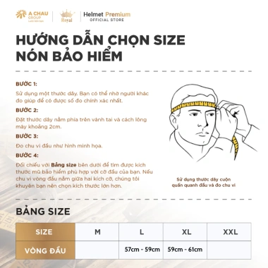 Độc Quyền Mũ Bảo Hiểm Nửa Đầu Asia A18B kính chống nắng nam nữ 1/2 chính hãng giảm giá 20% chỉ 319.000₫ 3