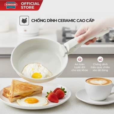 Độc Quyền Sunhouse Trendy SHG509M Bộ Nồi Chảo Cân Rối 3 Món Chống Dính Ceramic Dùng Mọi Loại Bếp Giá Ưu Đãi 1.240.000 VND