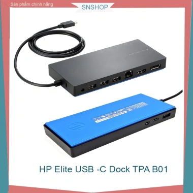 Dock HP TPA‑B01 USB‑C 65W – Chuyển Đổi, Sạc, Mở Rộng Cổng & Xuất Màn Hình cho HP Elite – 1.000.000₫
