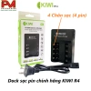 Dock sạc KiWi R4 4 chân & R8+ 8 chân + Pin AA 2.800/3.300 mAh - Hàng chính hãng 175k 4