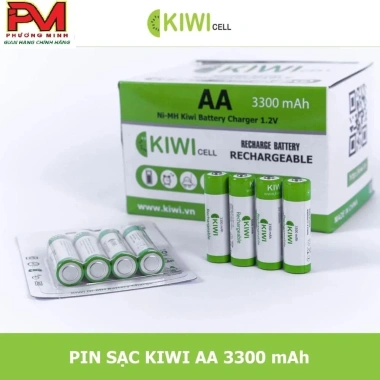 Dock sạc KiWi R4 4 chân & R8+ 8 chân + Pin AA 2.800/3.300 mAh - Hàng chính hãng 175k