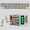 Dock sạc Sony đa năng 8 pin AAA 3A/AA 2A - Sạc nhanh, tự ngắt, LED báo, chỉ 95.000₫ 5