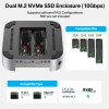 Docking Station MINI 10Gbps ACASIS - Thunderbolt 4/USB-C, HDMI, SD/TF, 4xUSB-A 3.1, 2xM.2, 30W PD cho Mac mini & Laptop 3