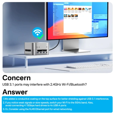 Docking Station MINI 10Gbps ACASIS - Thunderbolt 4/USB-C, HDMI, SD/TF, 4xUSB-A 3.1, 2xM.2, 30W PD cho Mac mini & Laptop